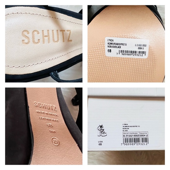 New! SCHUTZ Lynda Nubuck Strappy Platform Sandals - Picture 11 of 15